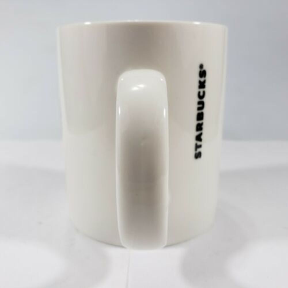 Starbucks Mug 2016 12 fl oz Coffee Tea Cup White Green Mermaid Used Condition - Picture 2 of 7